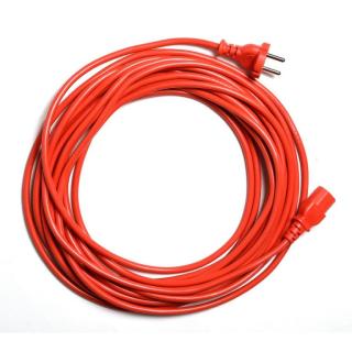 Zubehör/Ersatzteil: Netzkabel, 10 m, rot, beidseitig steckbar | 1 Stück passend für Era Tec ||67477||, Era Pro ||67483||, T11 Evo ||64196||, Maximus Hepa ||68680||, Floory II68749II